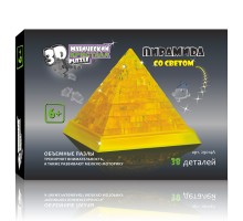 3D Crystal Puzzle Пирамида со светом 29014А