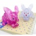 3D Crystal Puzzle Кролик Розовый 9027