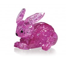 3D Crystal Puzzle Кролик Розовый 9027