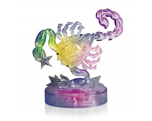3D Crystal Puzzle Знаки Зодиака Скорпион со светом (9046A)
