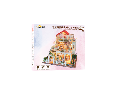 Румбокс Интерьерный конструктор Hobby Day DIY MiniHouse, Вилла в цветах,  13845
