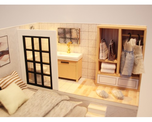 Румбокс Интерьерный конструктор Hobby Day DIY MiniHouse, Студия в стиле модерн, M038