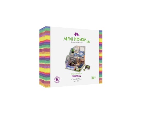 Румбокс Интерьерный конструктор Hobby Day DIY MiniHouse, Неоновый лофт, M042
